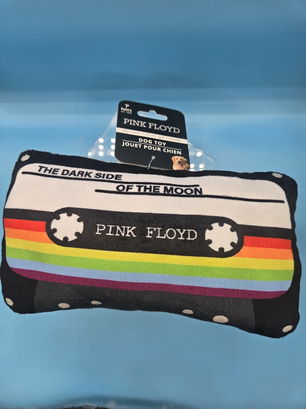 Pink Floyd Dog Toy & Red Ball Squeak Dog Toy Set- 2 Pack